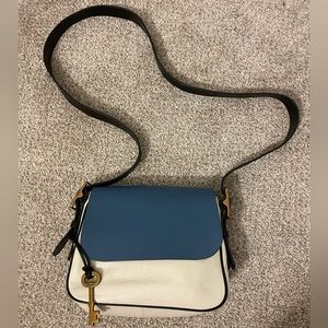 Fossil leather shoulder bag